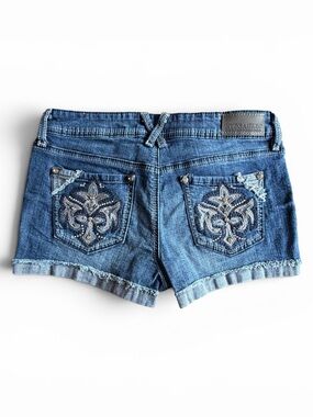 Y2K Hydraulic Lola Curvy Low Rise Short Shorts Vintage Denim size 5/6